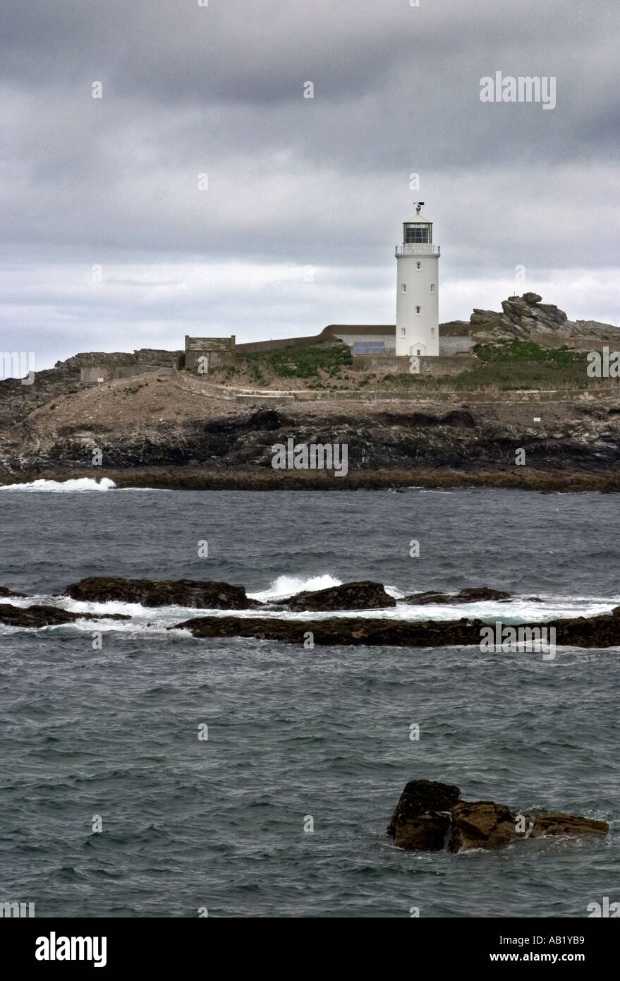 Godrevy Lighthouse Cornwall Stock Photo