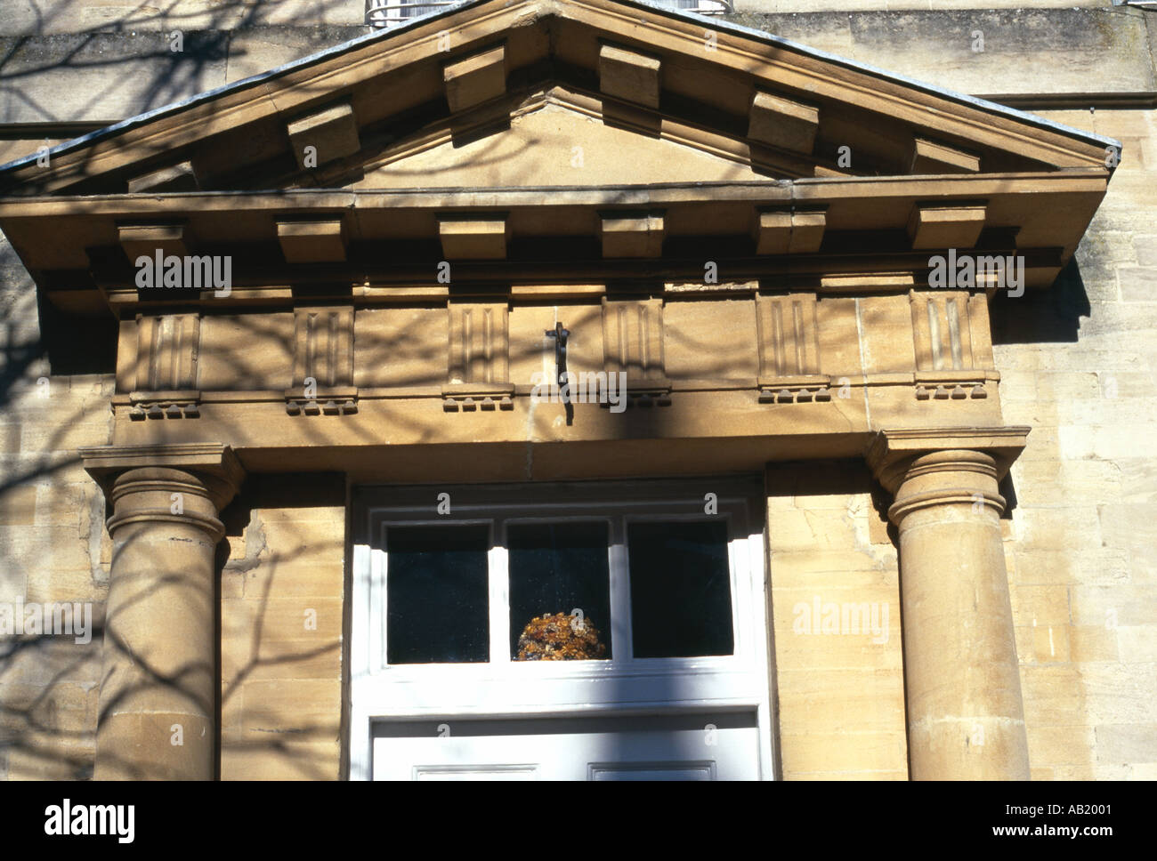 Detail of doorway in Woodstock, Oxfordshire. Stock Photo