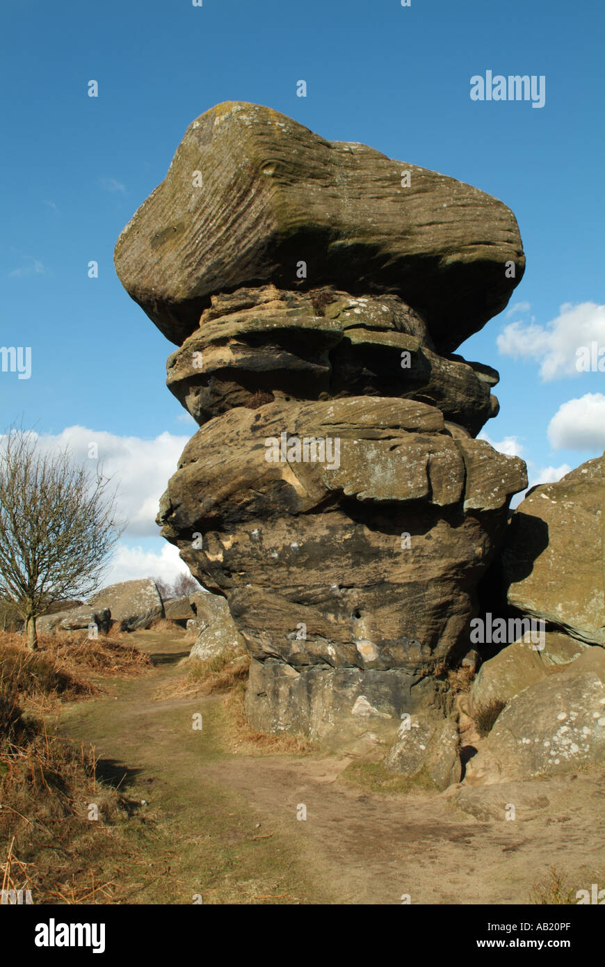 Brimham Rocks, North Yorkshire, England, UK. Stock Photo