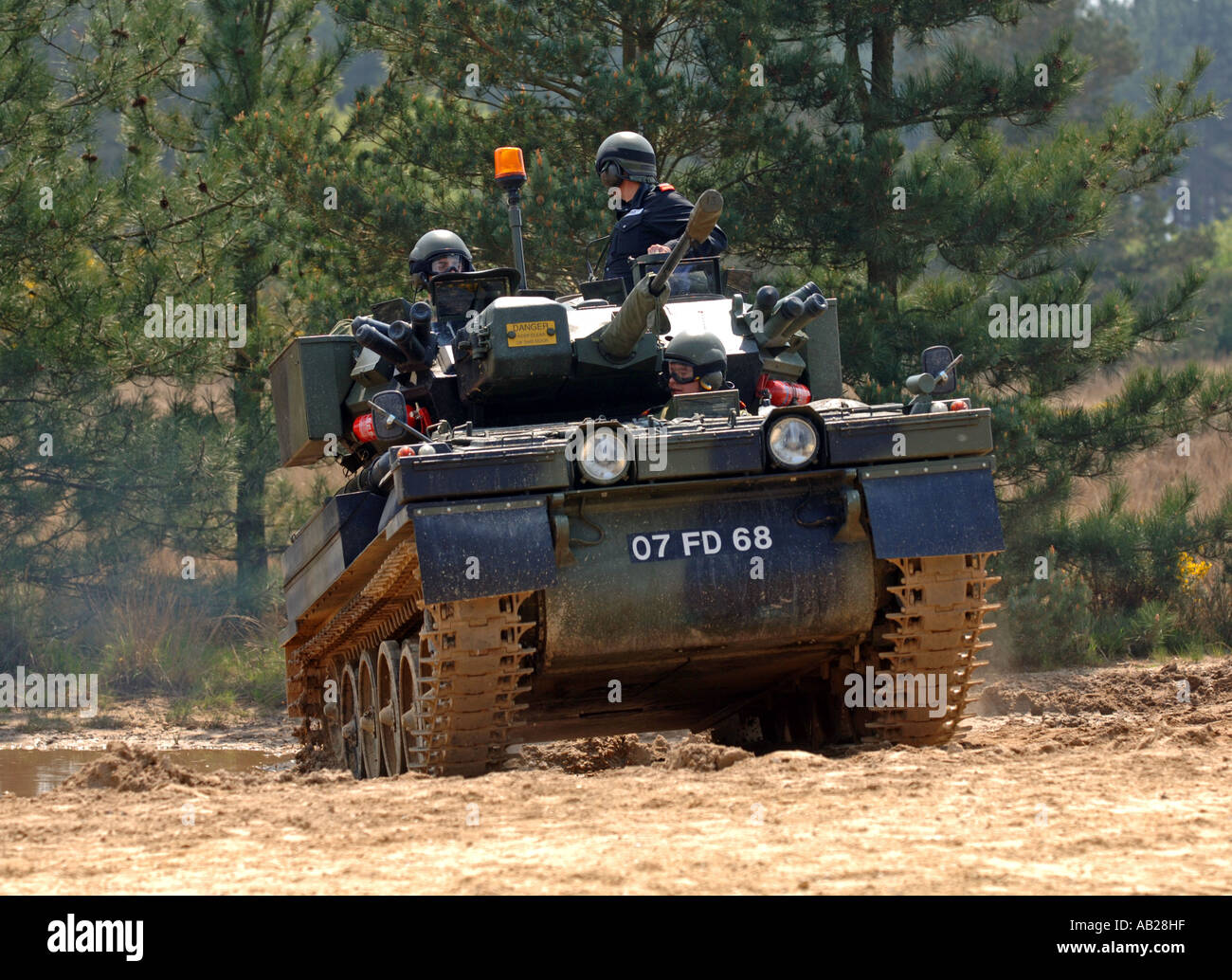 Scimitar tank during training at 'The Armour Centre' at Bovington in Dorset Britain UK Stock Photo