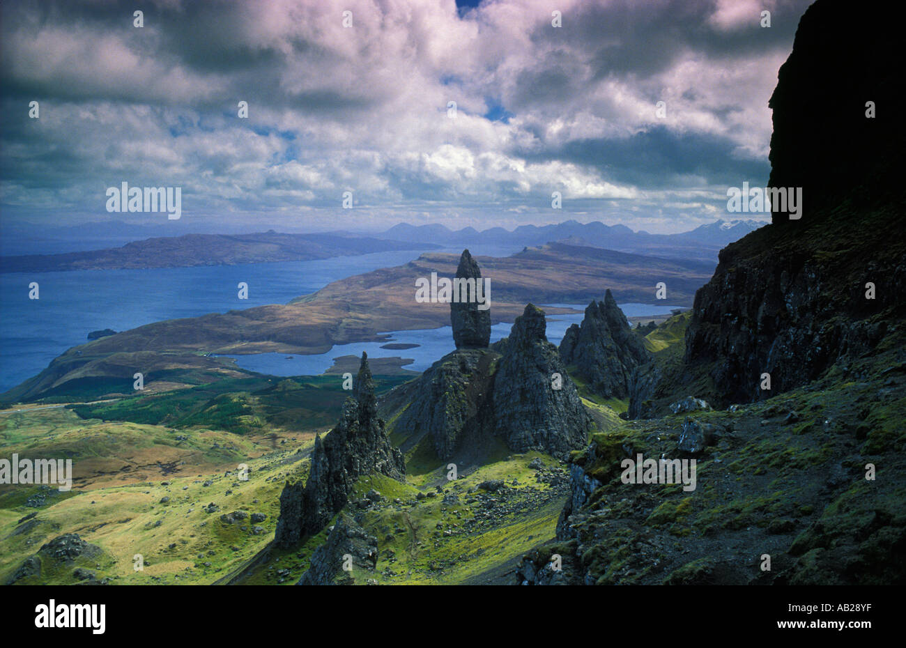 the Old Man of Storr, Isle of Skye, Scotland, UK Stock Photo