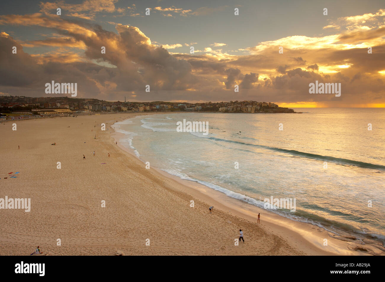 Bondi Beach at dawn Sydney New South Wales Australia Stock Photo
