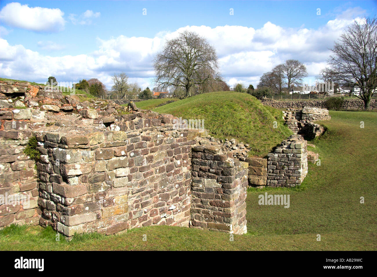 Roman Amphitheatre Caerleon Newport South East Wales Stock Photo