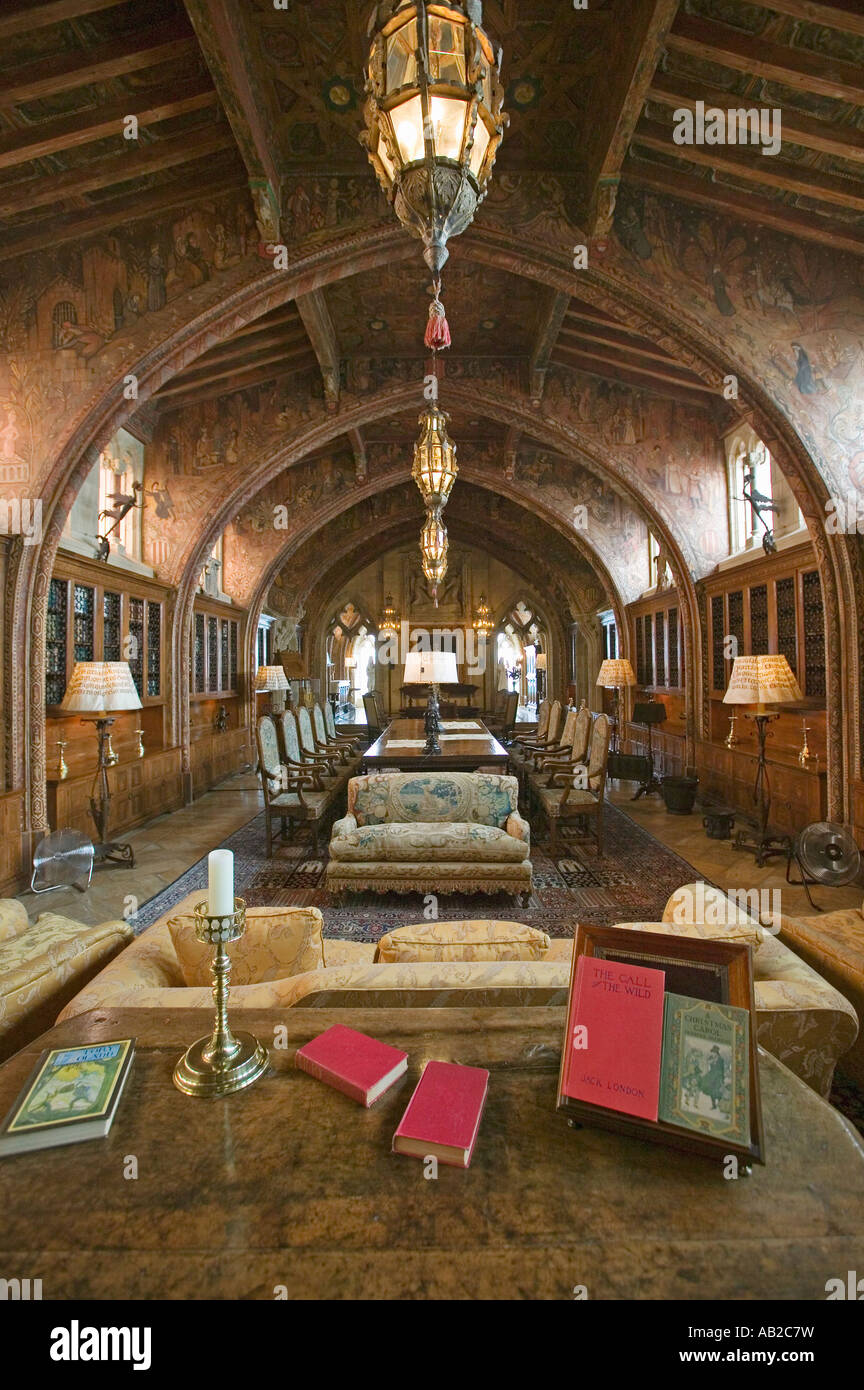 Gothic library of Hearst Castle America s Castle San Simeon Central