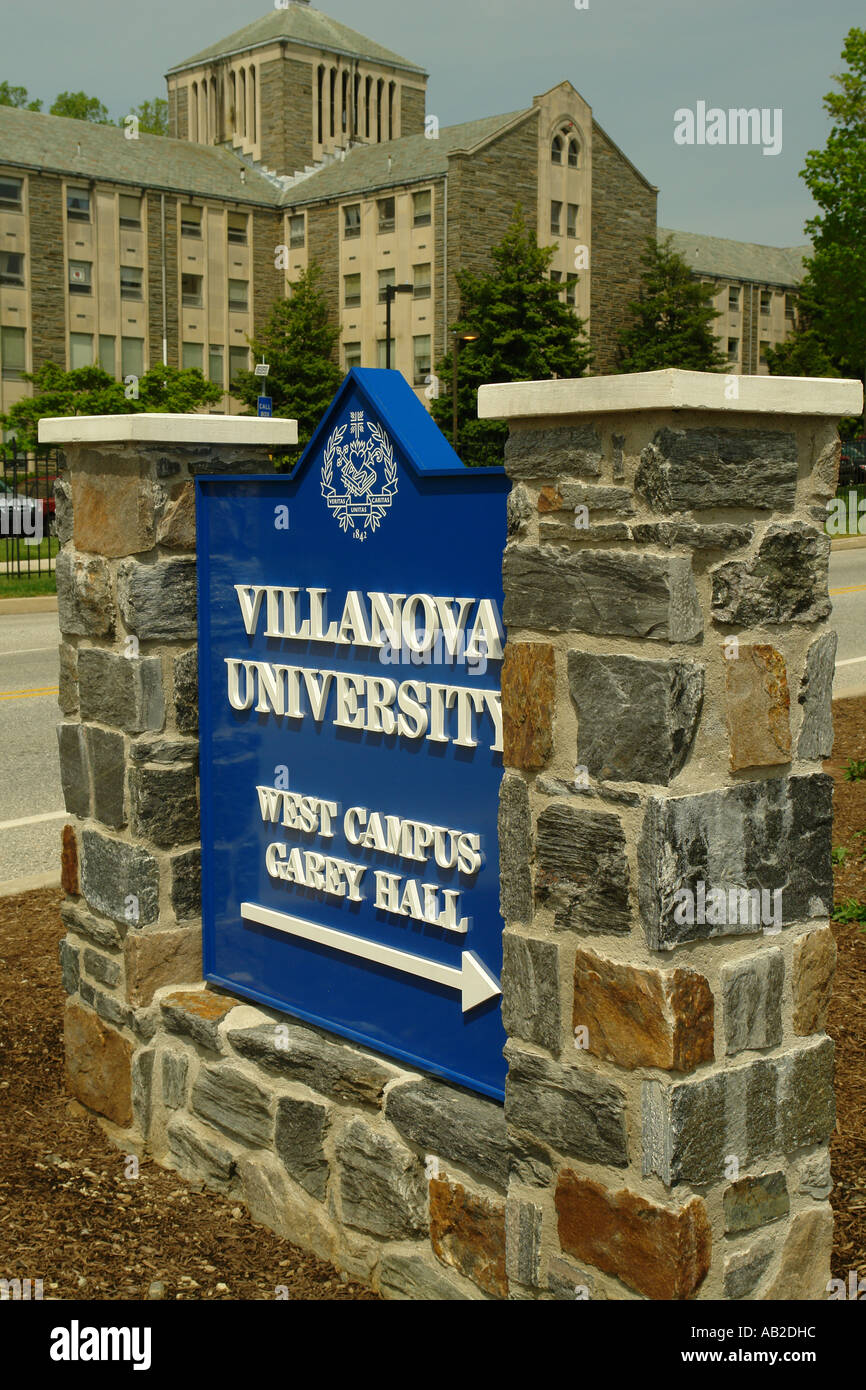 Villanova university sign hires stock photography and images Alamy