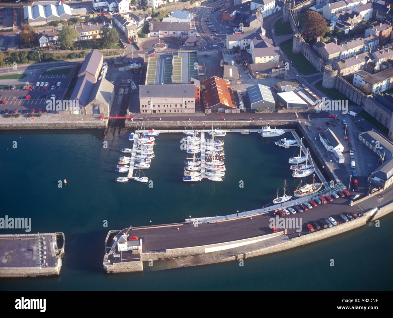 Boats Victoria Dock Caernarfon North West Wales Stock Photo Alamy