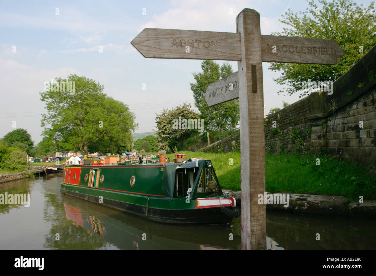 Canal Junction at Marple, Cheshire Stock Photo Alamy