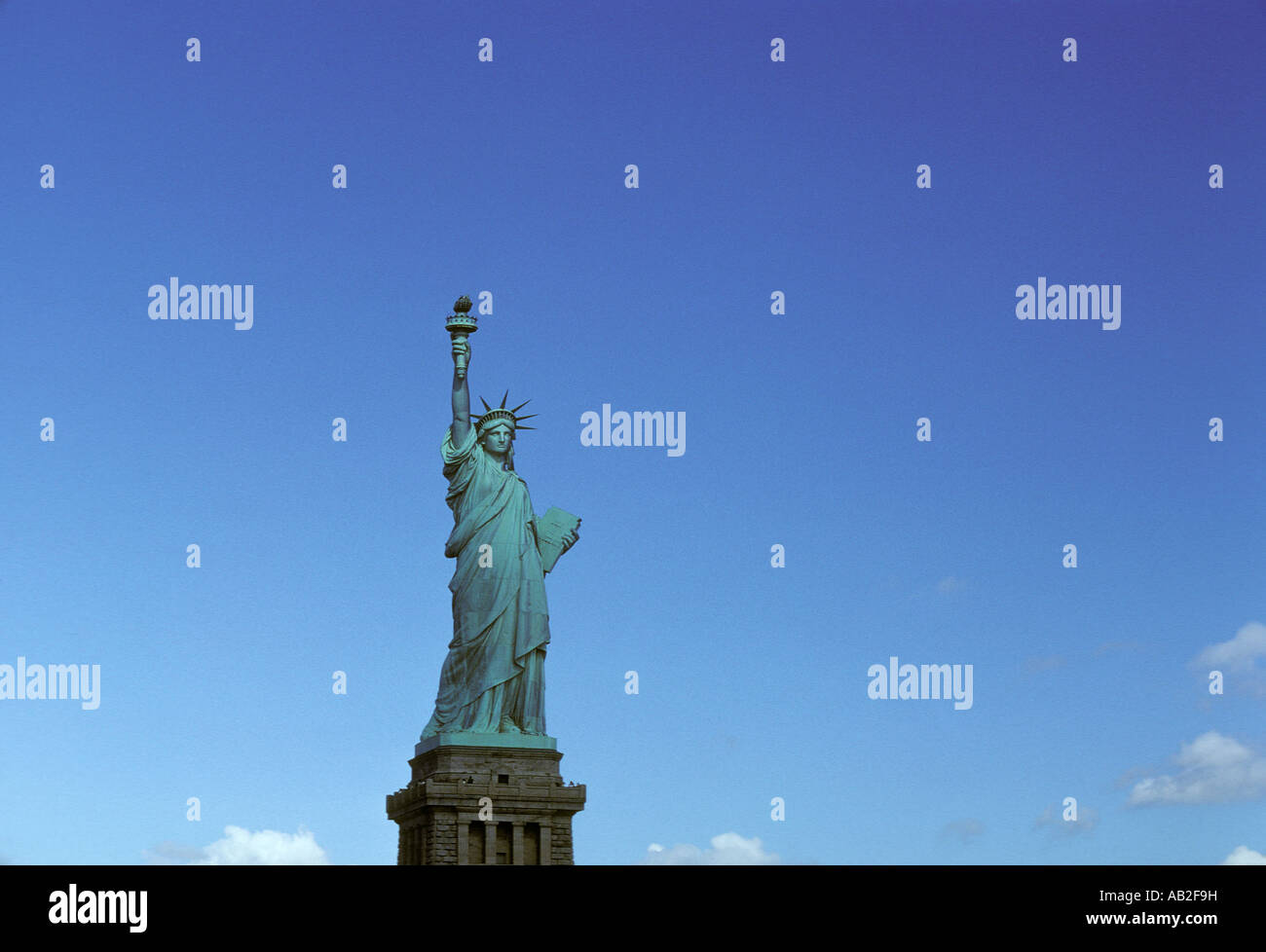 STATUE OF LIBERTY NYC New York harbor New York city USA America Americana Stock Photo