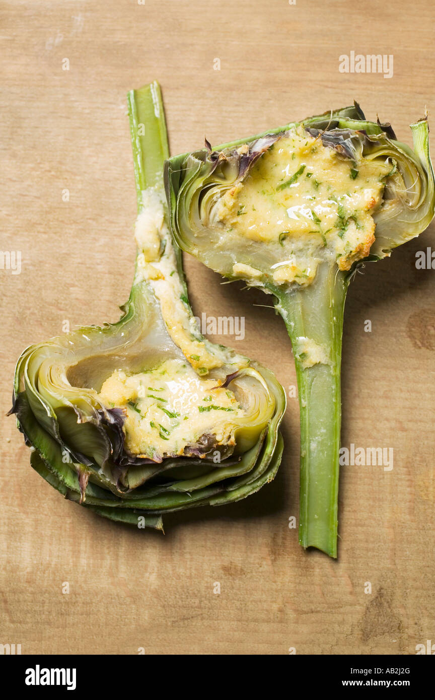 Artichokes au gratin FoodCollection Stock Photo Alamy