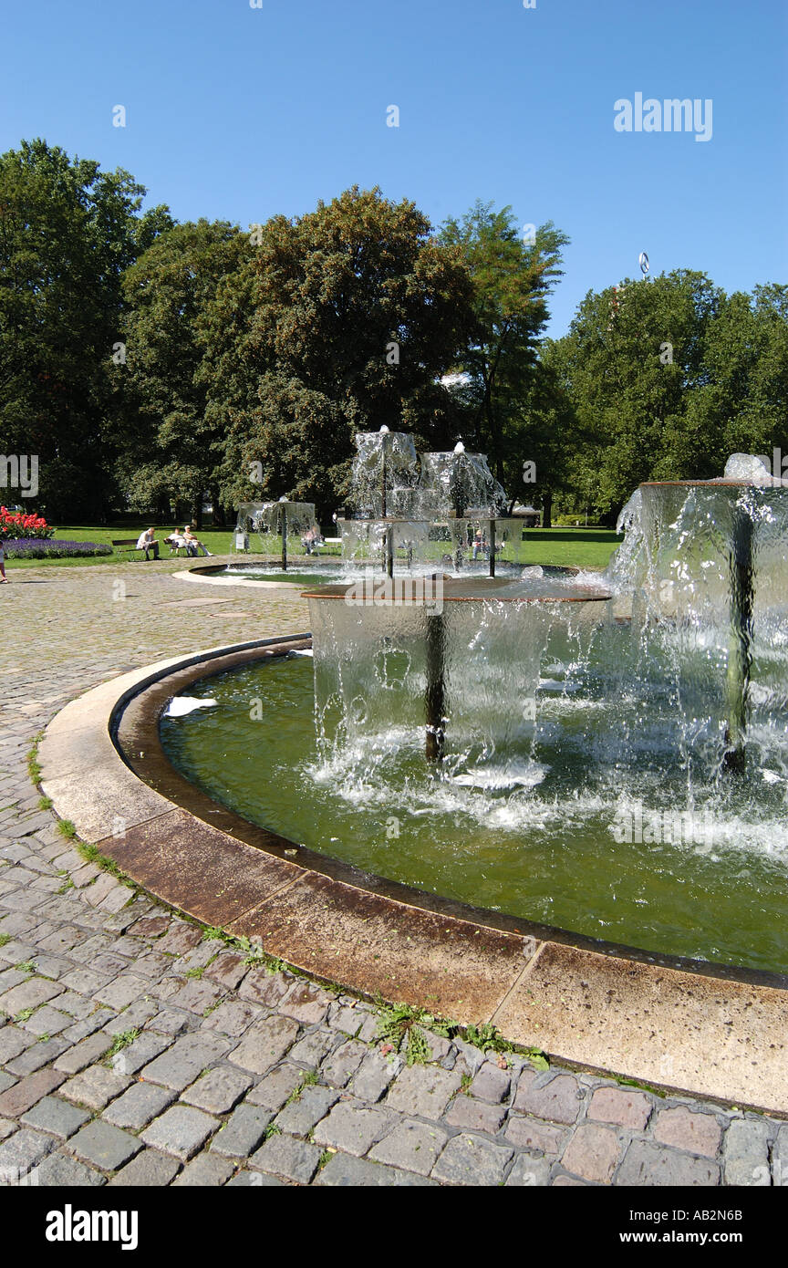 Fountains in Schlossgarten Stuttgart Germany Stock Photo - Alamy