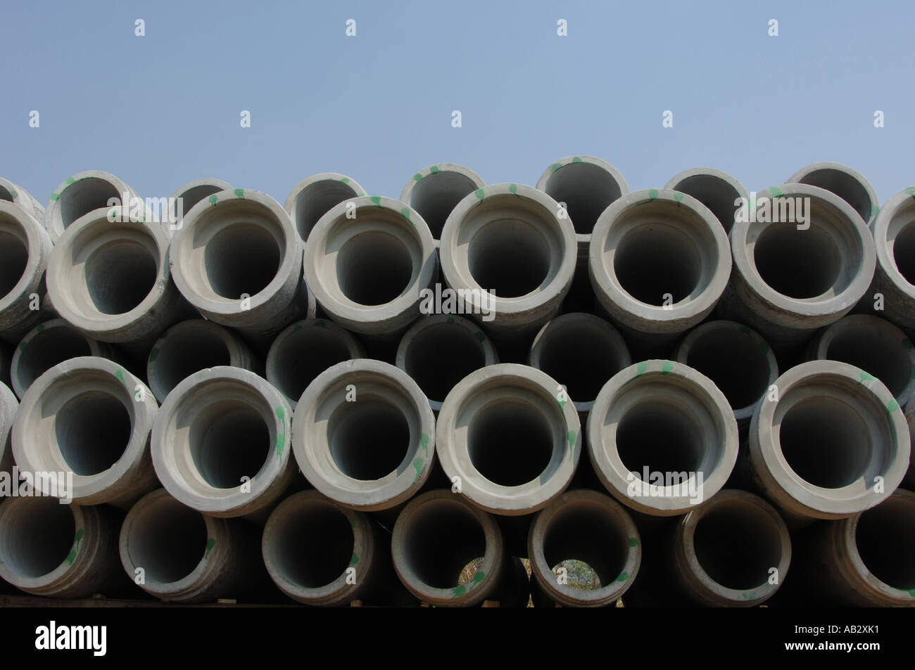 concrete tubes for construction Stock Photo Alamy