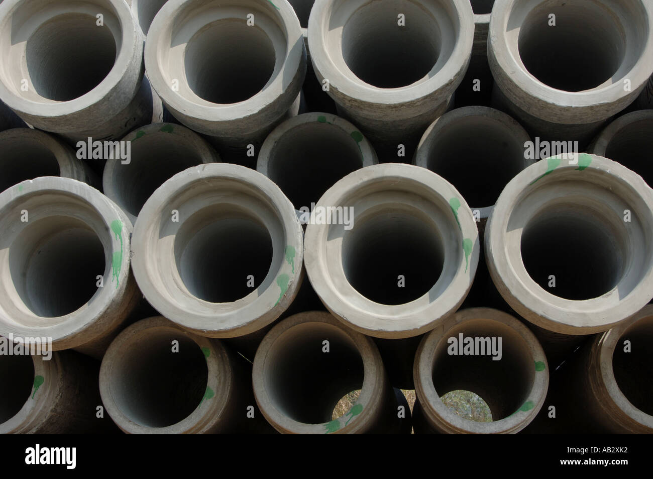 concrete tubes for construction Stock Photo Alamy