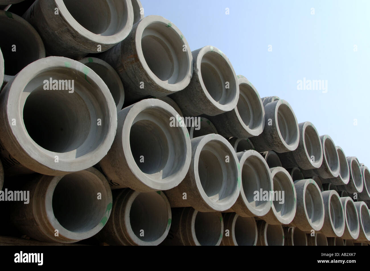 concrete tubes for construction Stock Photo Alamy