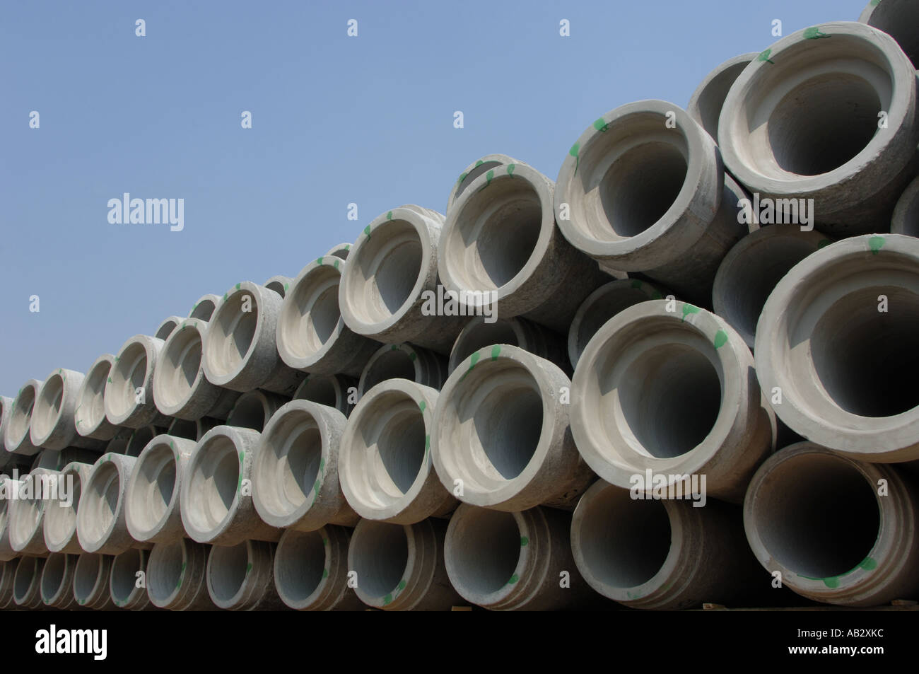 concrete tubes for construction Stock Photo Alamy