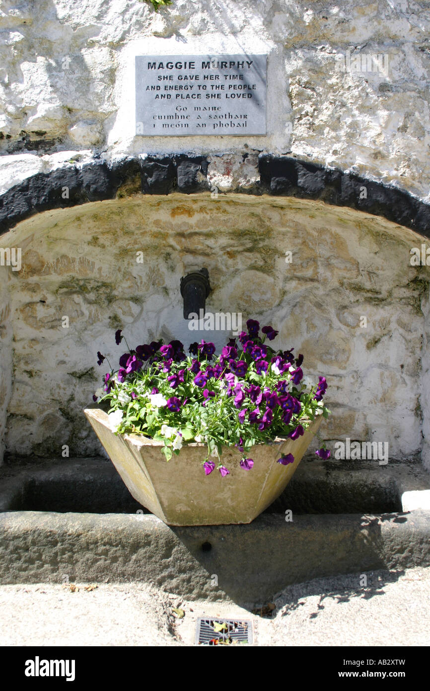 fountain in memory of Maggie Murphy in Carlingford, County Louth