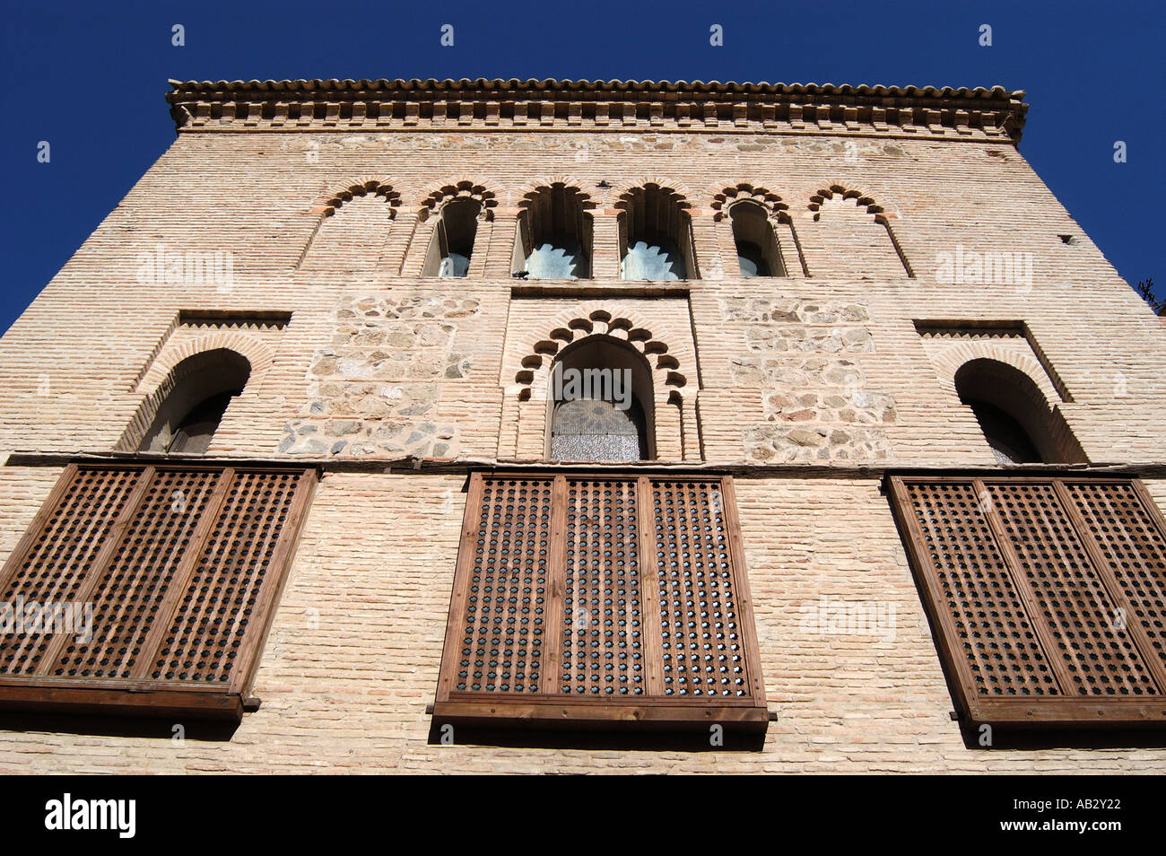 Exterior of the Sinagoga del Transito Toledo Spain Stock Photo