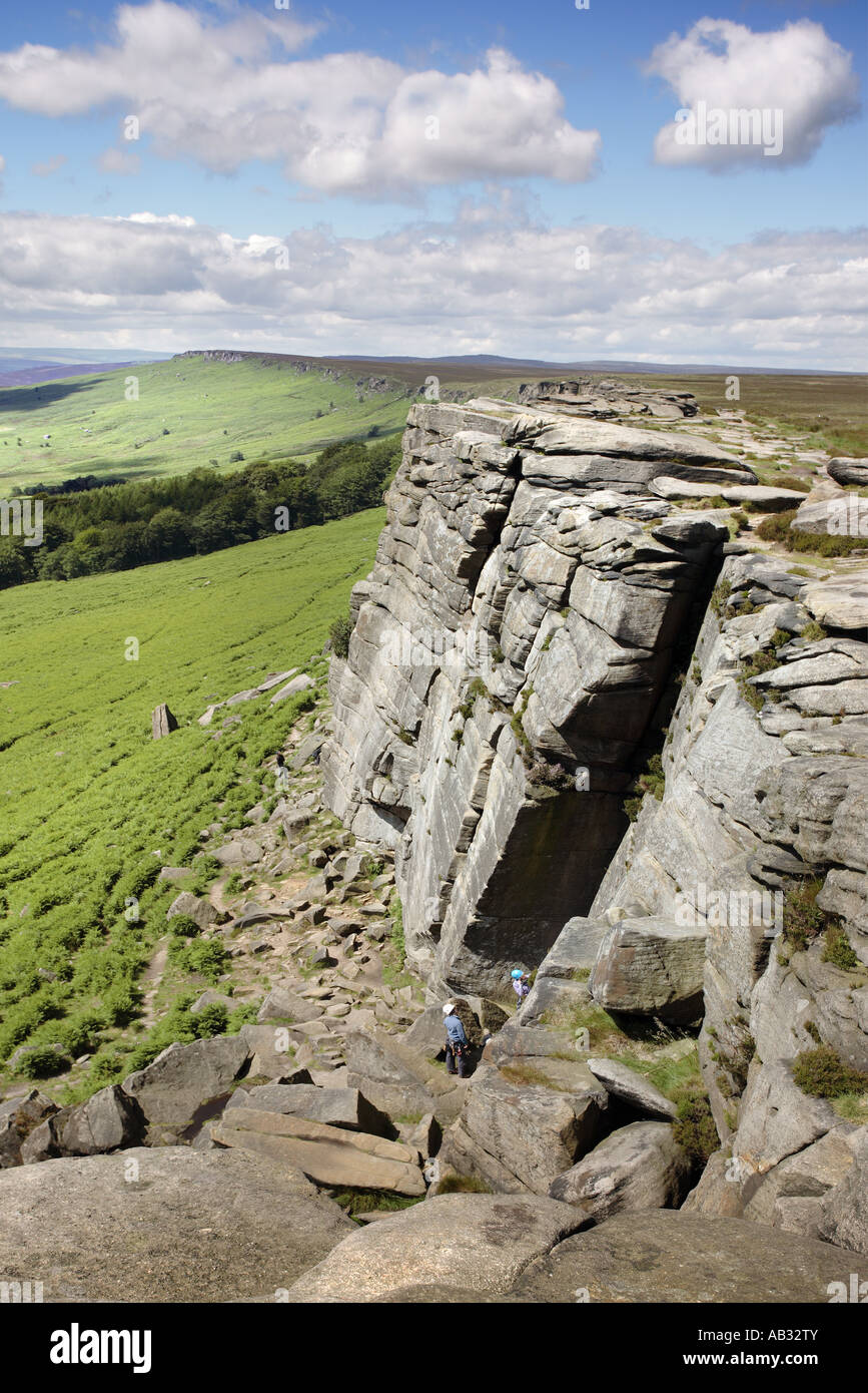 Stanage Edge, Derbyshire, England Stock Photo