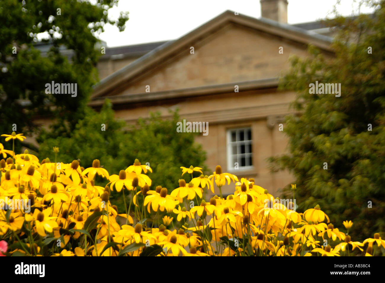 Walled Garden and Halls of Residence Christ Church College Oxford Stock Photo