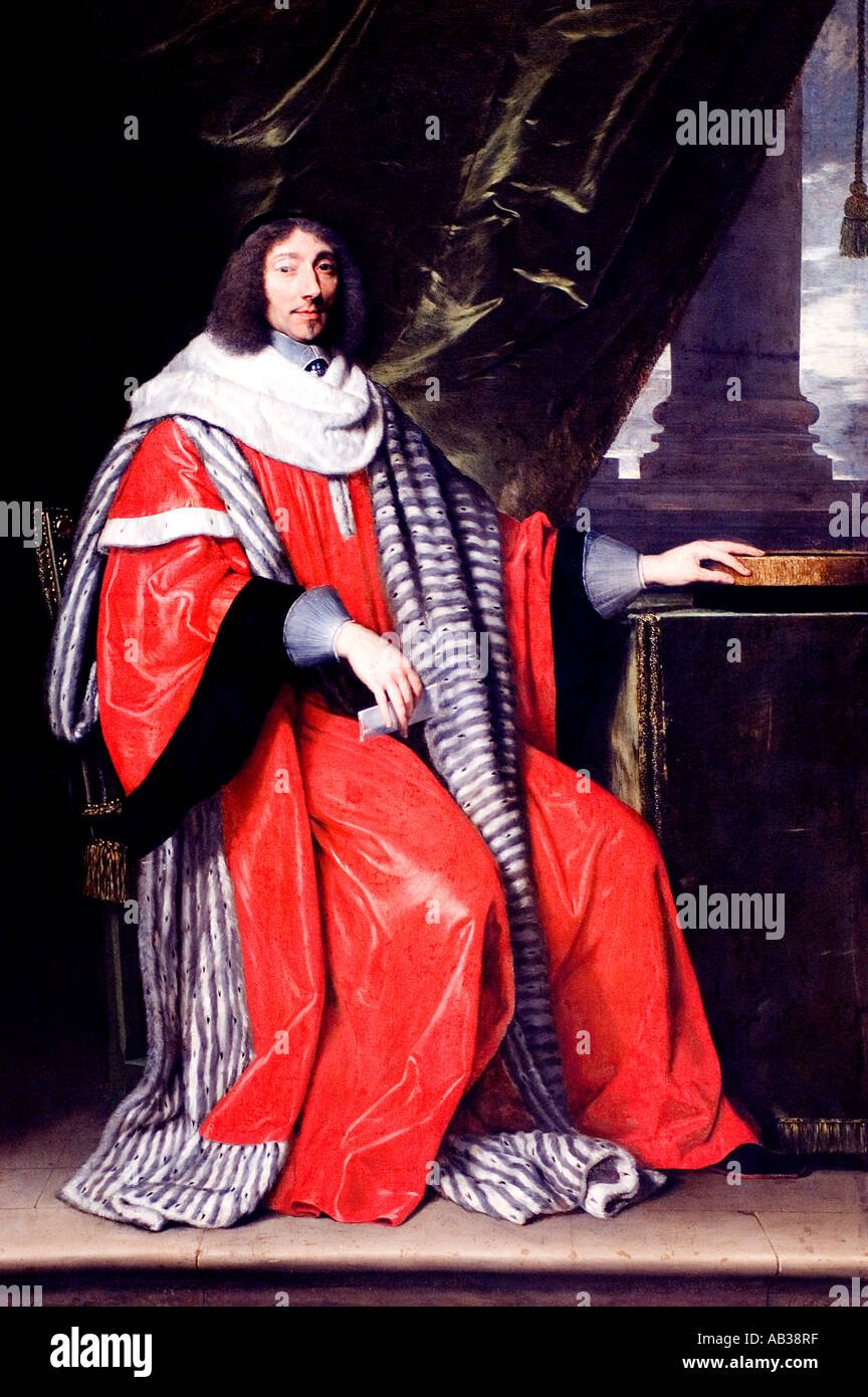 Jean Antoine de Mesme president of the Parlement paris 1653 Philippe de Champaigne 1602–1674 French Baroque  painter France Stock Photo