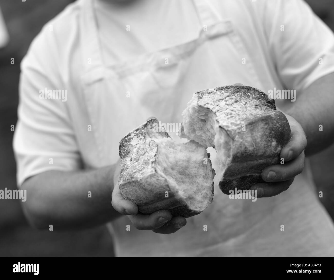Artisan bread making stock photo alamy