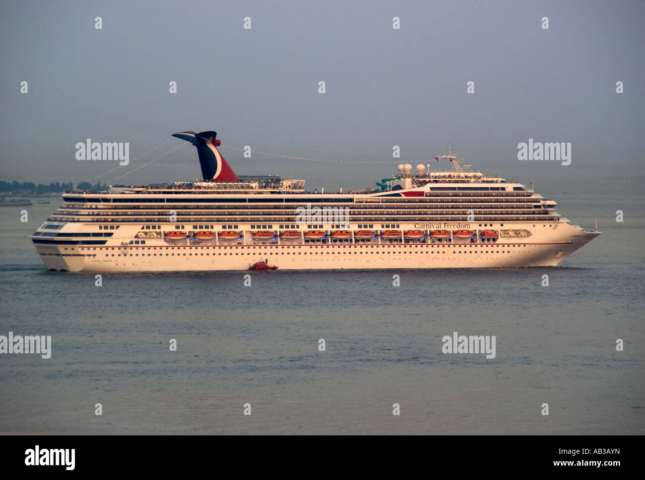 Carnival Freedom cruise ship on Sea of Marmara Istanbul, Turkey Stock Photo