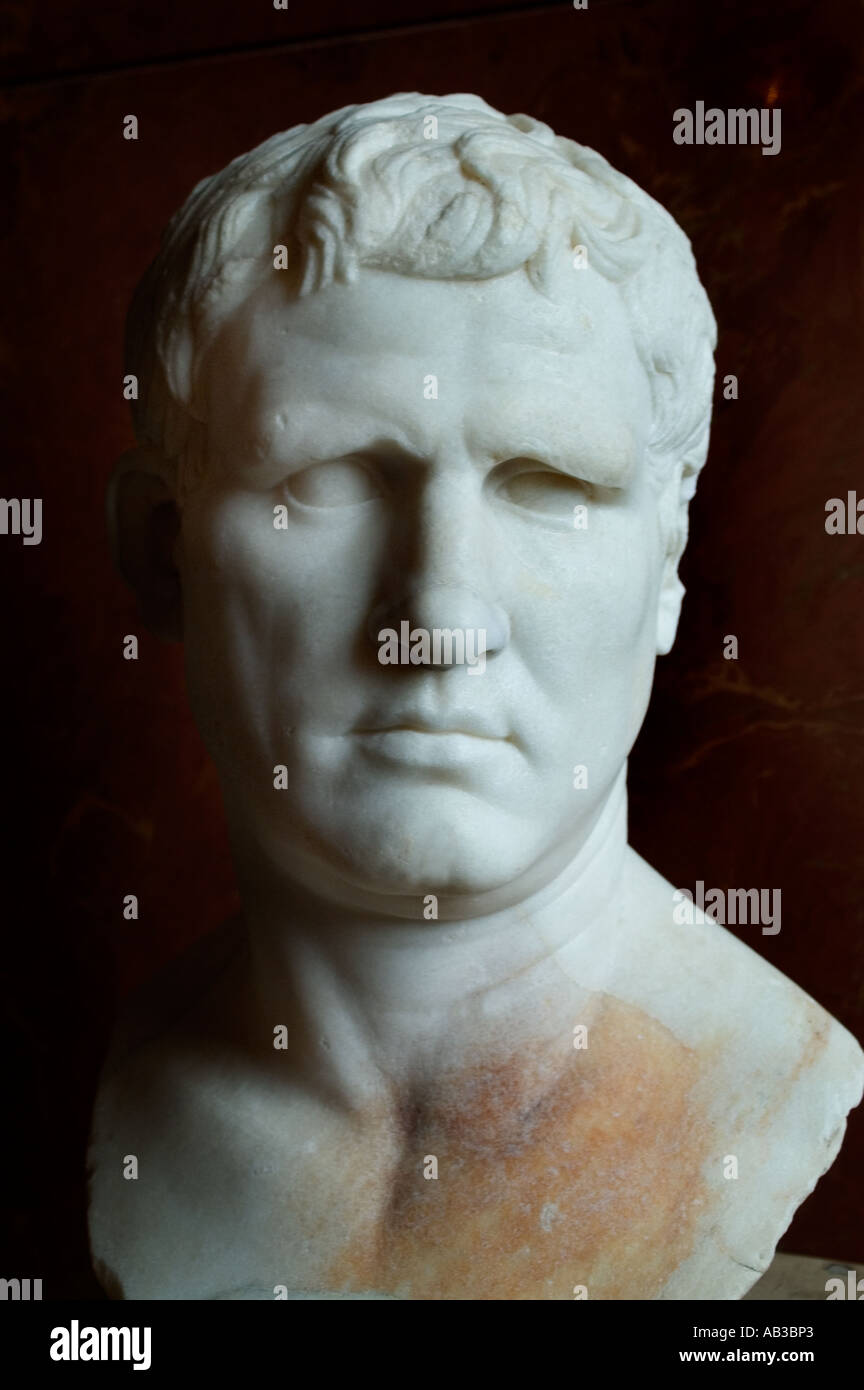 Italy Italian Rome Roman Emperor Agrippa Decimus or Didius Haterius Agrippa Stock Photo