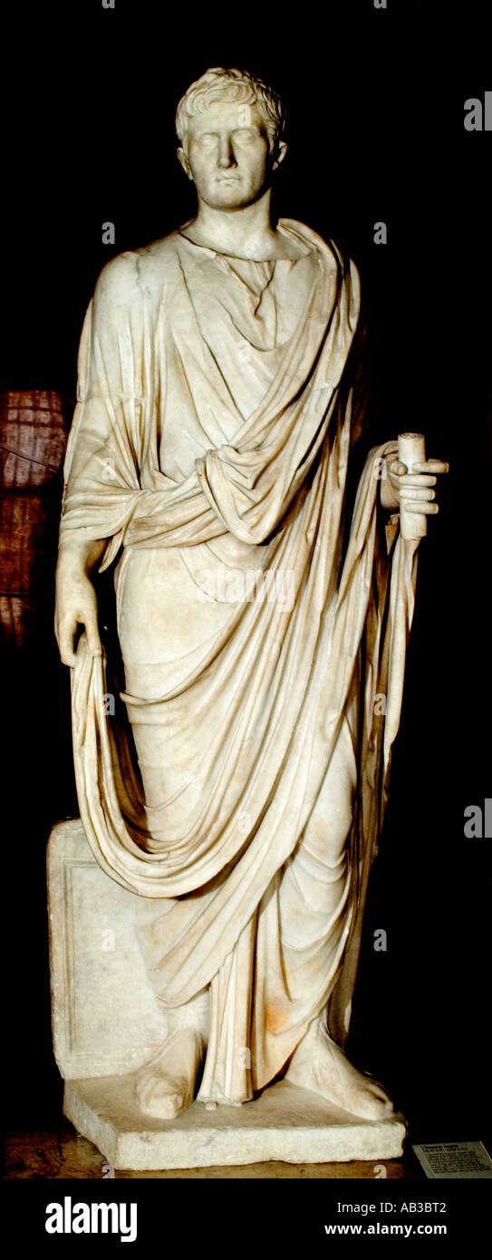 Emperor Augustus (Octavian), reigned 27 BC-14 AD Stock Photo