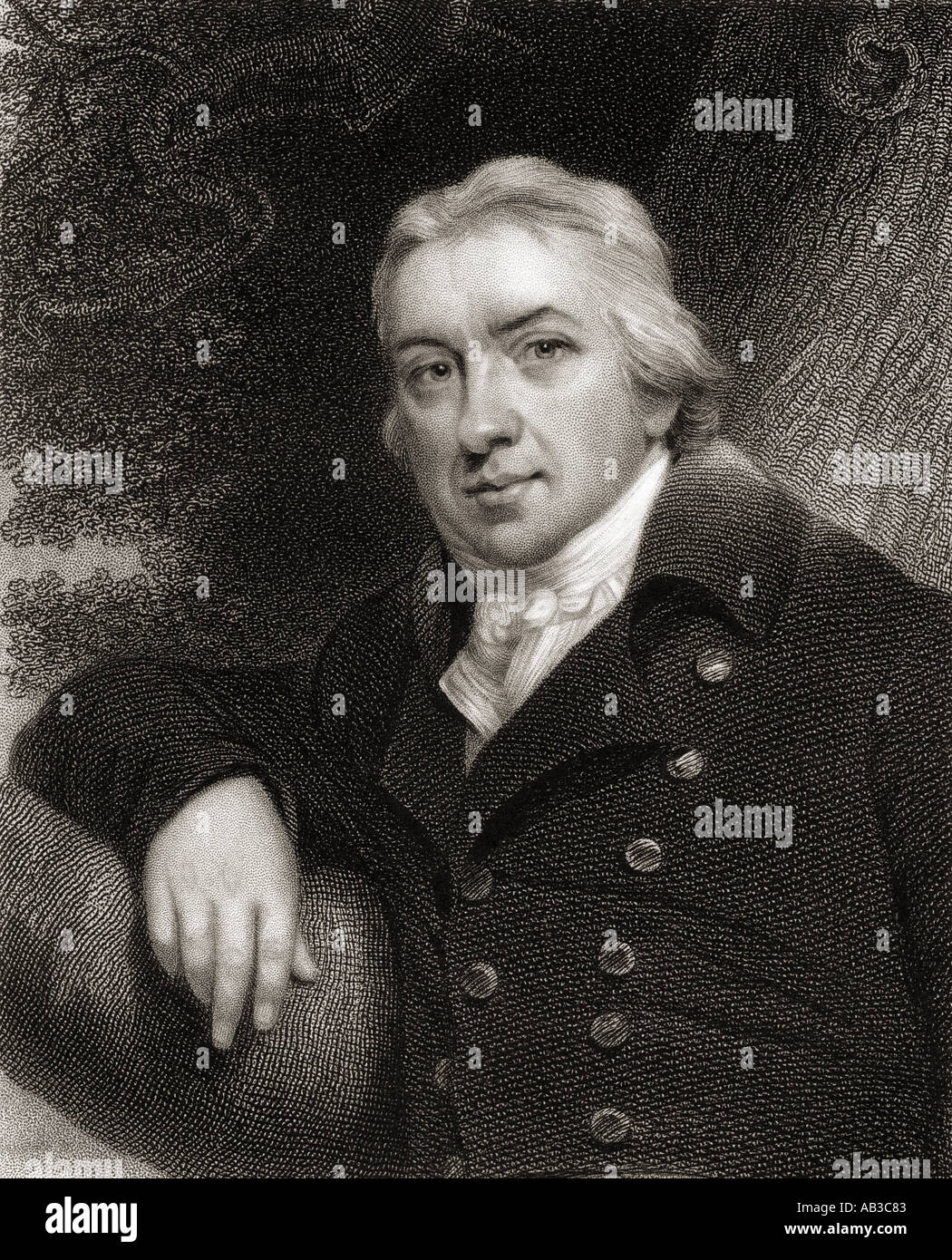 Edward Jenner, 1749 -1823.  English surgeon, discoverer of Smallpox vaccination Stock Photo