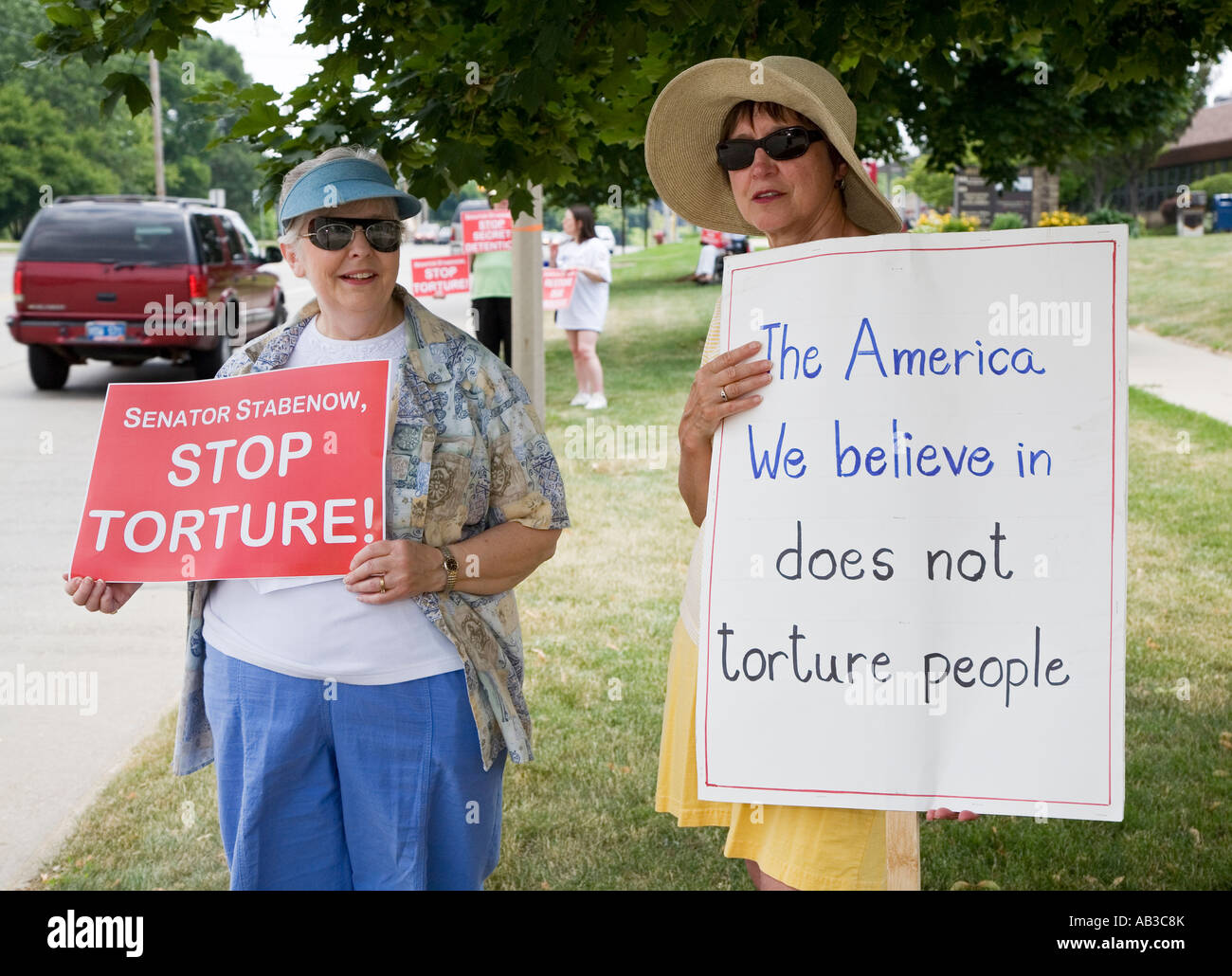 Protesters Demand Restoration of Constitutional Rights Stock Photo Alamy