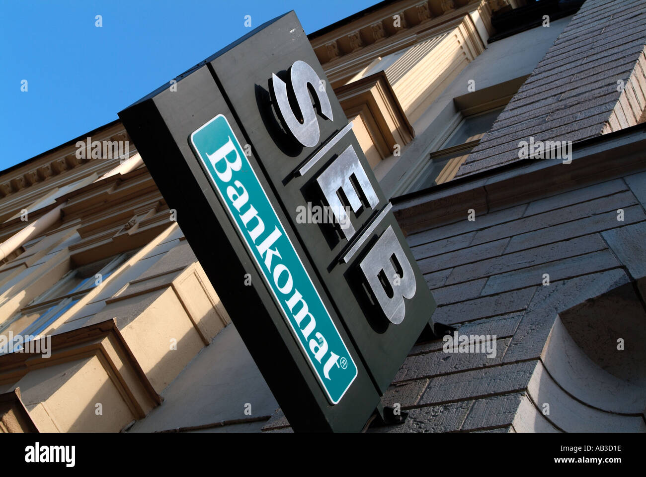 Bank Street Sign In Sweden Norrkoping Southern Sweden Scandinavia
