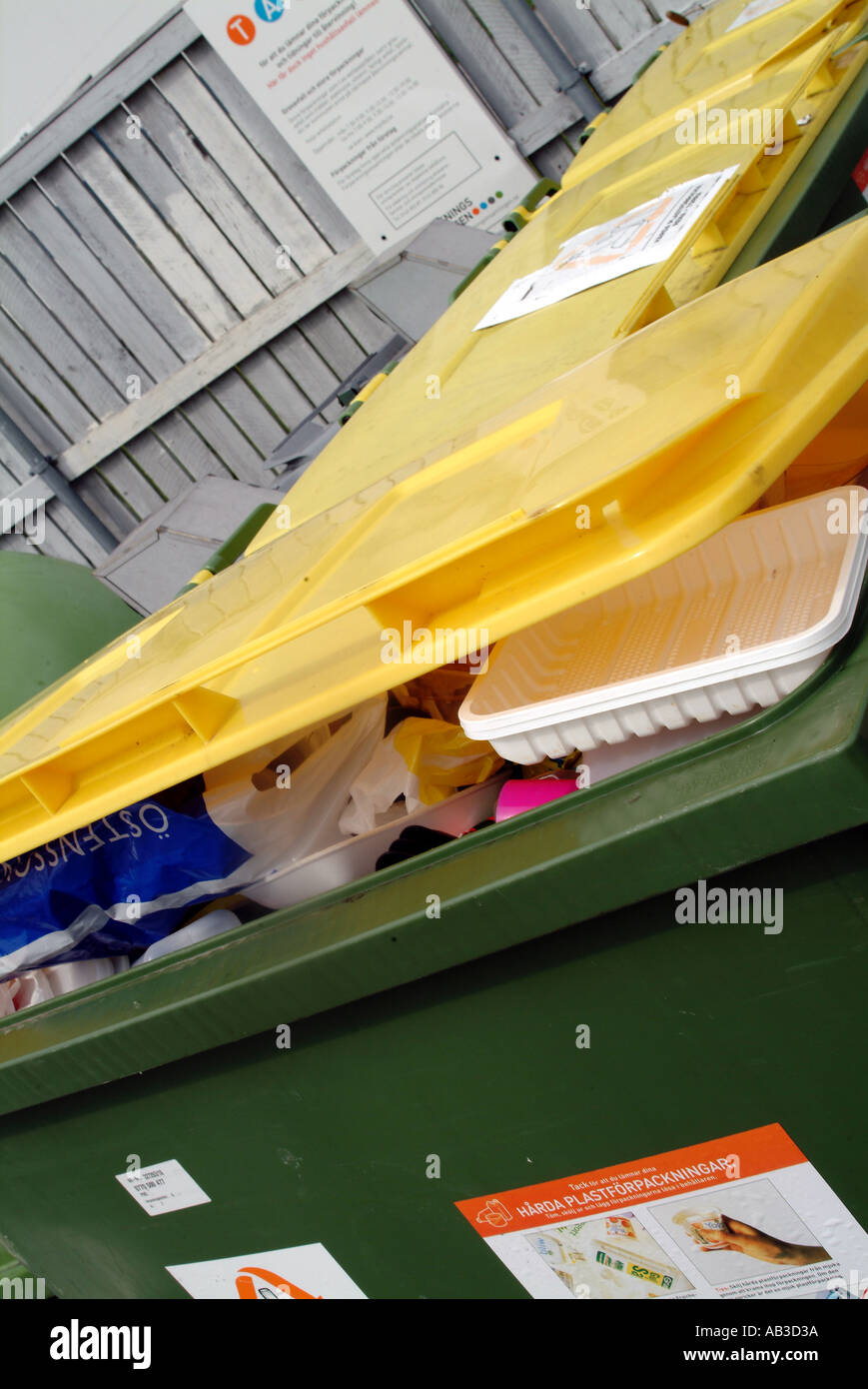 recycling point centre bin dumpster wheelie bin recycle packaging