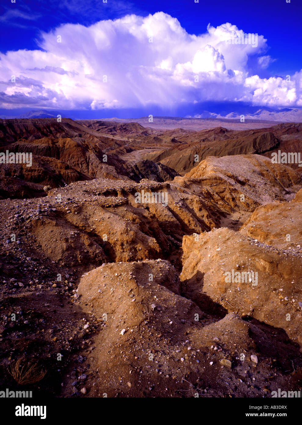 Rain Clouds Over The Anza Borrego Desert State Park Borrego Springs San