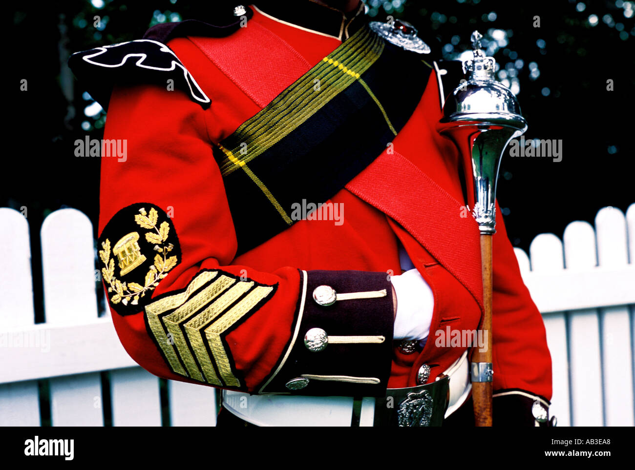 drum major staff at highland games in Fredericton New Brunswick Canada