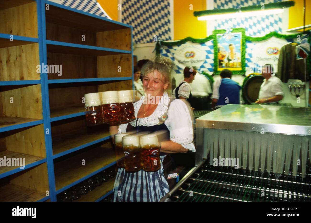 Carrying beer oktoberfest hi-res stock photography and images - Alamy