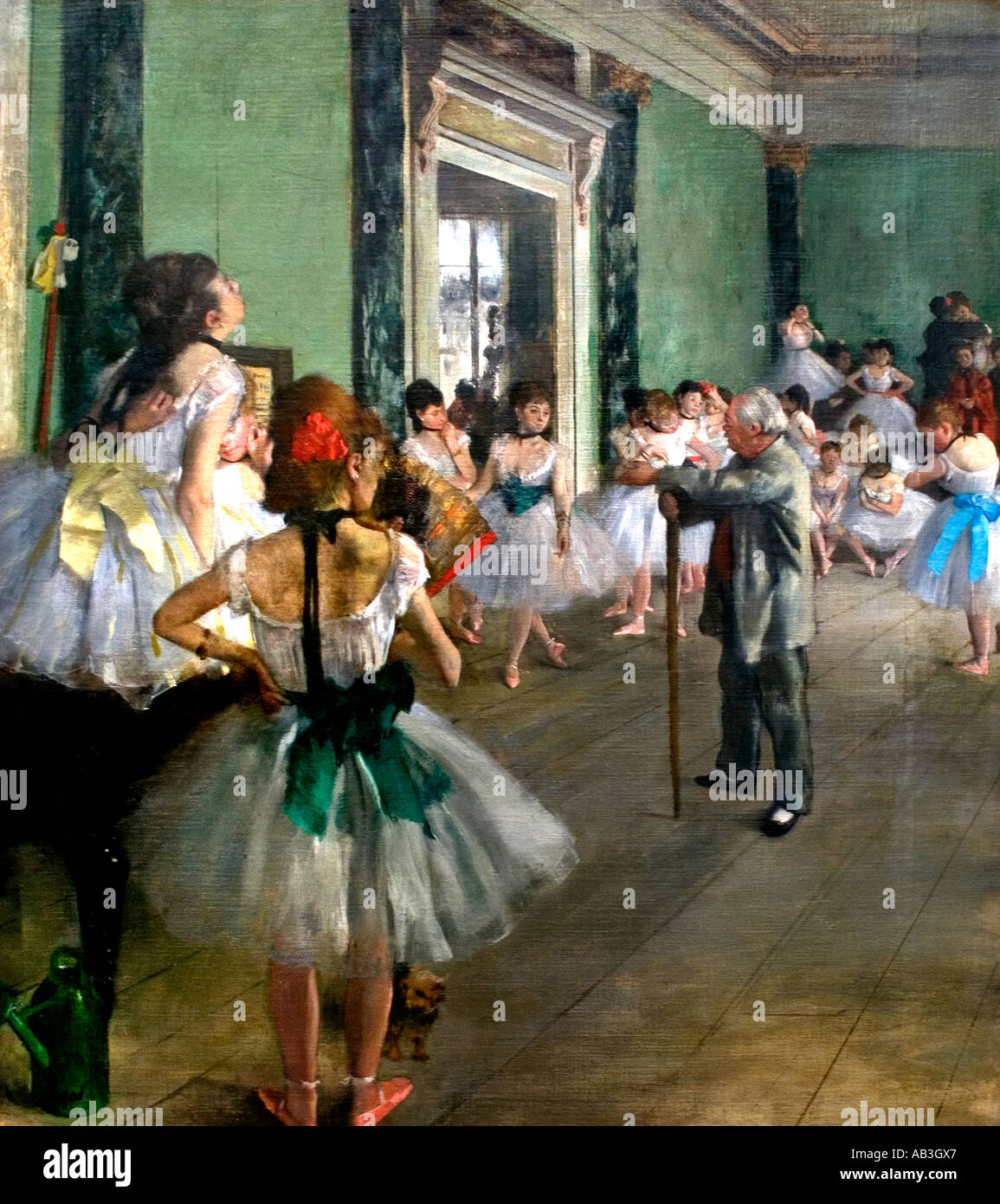 Edgar Degas 1834-1917 France FrenchDance Class 1874. France French Stock Photo