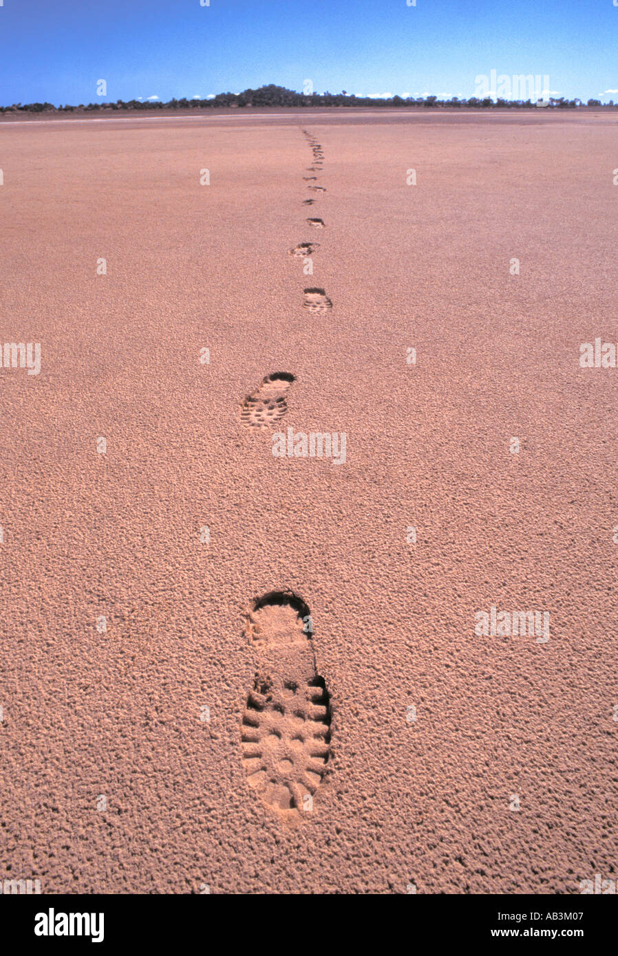 Desert Footprints Stock Photo Alamy