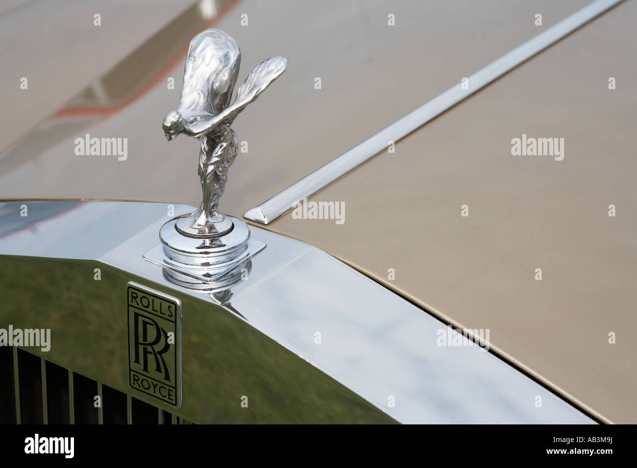 rolls royce emblem classic car show tatton park cheshire england uk Stock Photo
