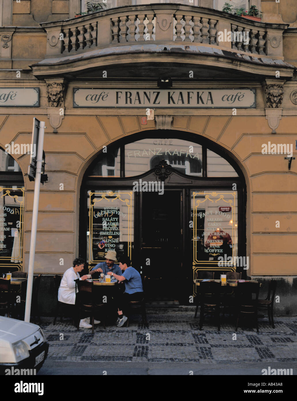 Franz Kafka cafe, central Prague, Czech Republic. Stock Photo