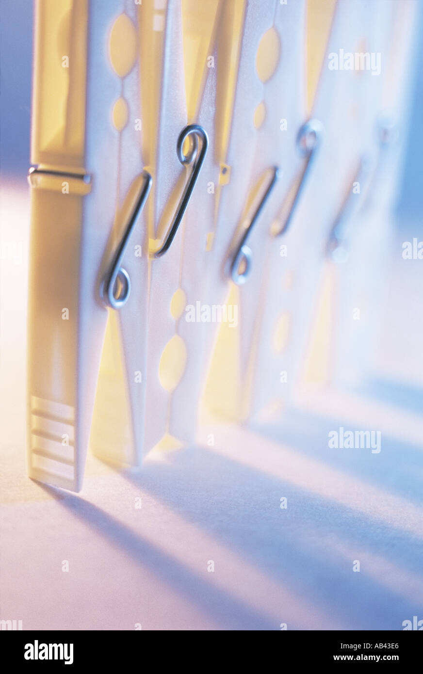 Clothes Pegs Stock Photo