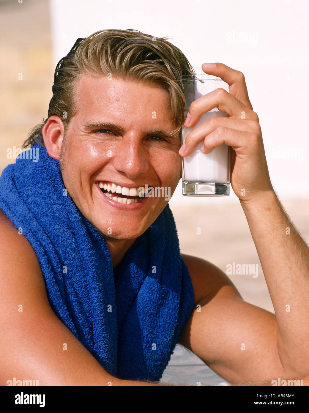 Male healthy outdoors Stock Photo