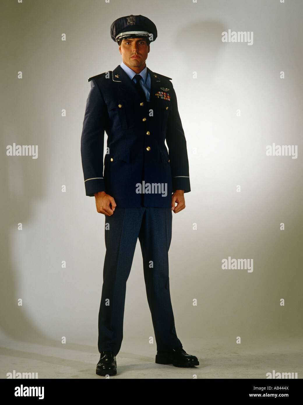 Man in police uniform Stock Photo