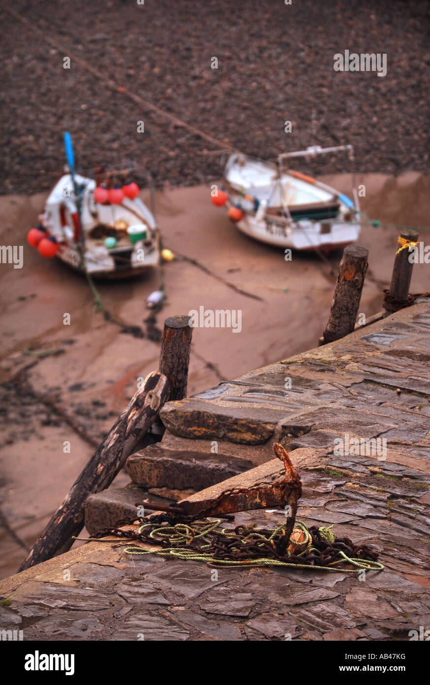THE NORTH DEVON FISHING VILLAGE OF CLOVELLY UK Stock Photo - Alamy