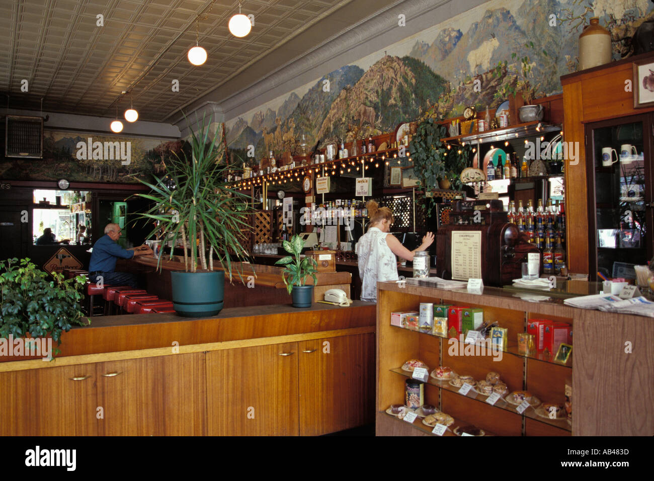 Cogswells coffee house and tavern in historic mining town of Wallace