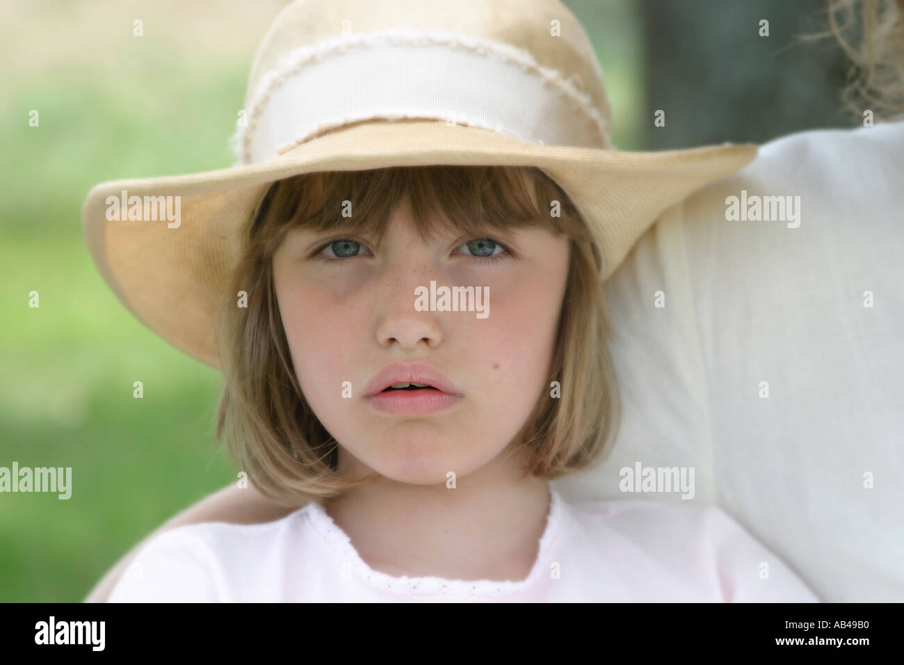 disappointed girl Stock Photo