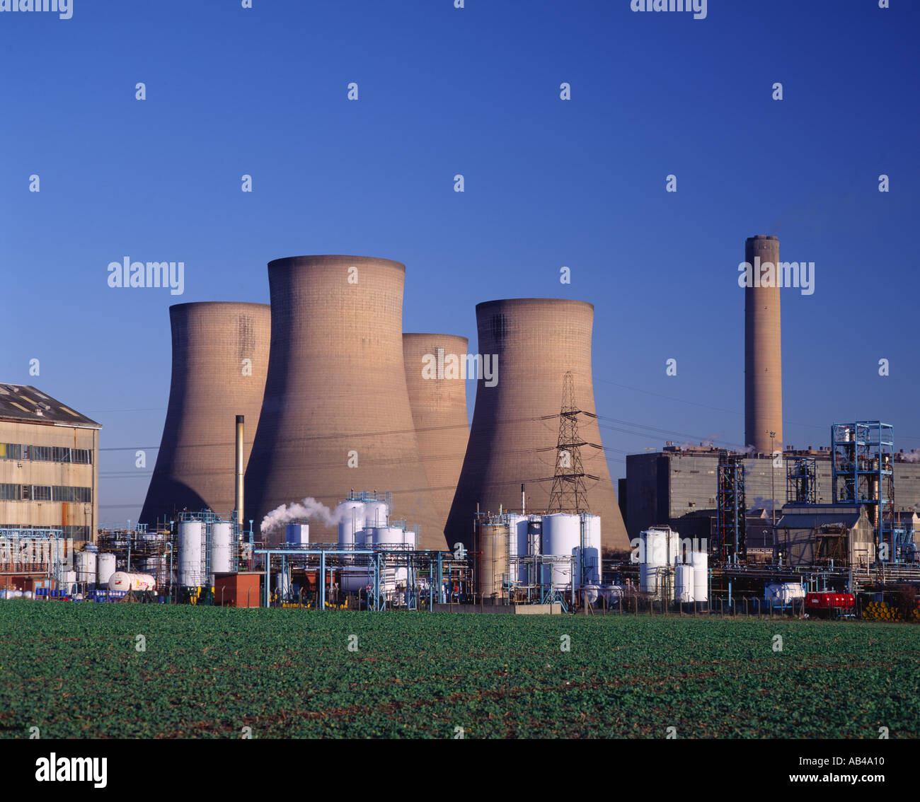 Coal Fired Power Station Runcorn Cheshire England Stock Photo - Alamy