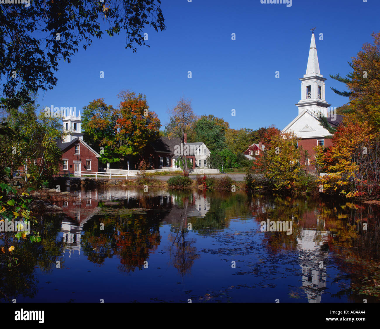 Harrisville in Autumn New Hampshire New England USA Stock Photo Alamy