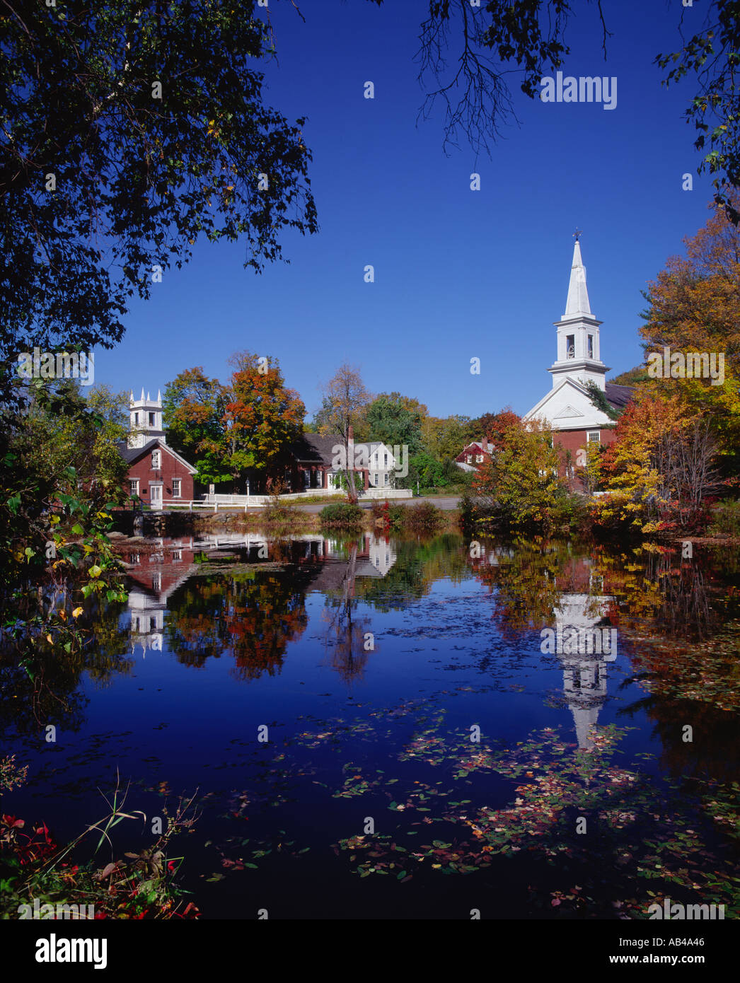 Harrisville in Autumn New Hampshire New England USA Stock Photo Alamy