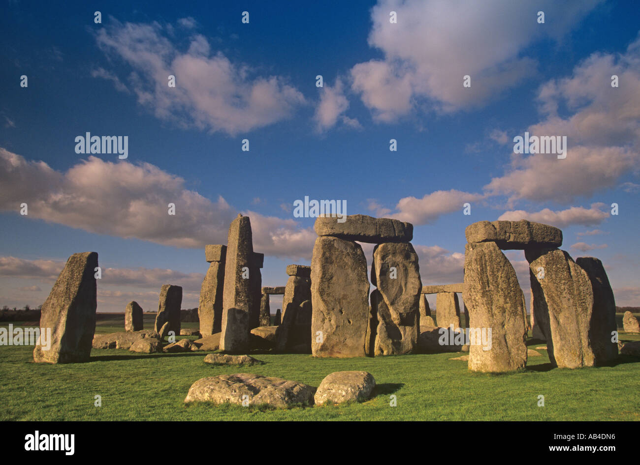 Stonehenge Salisbury Plain Wiltshire UK March Stock Photo