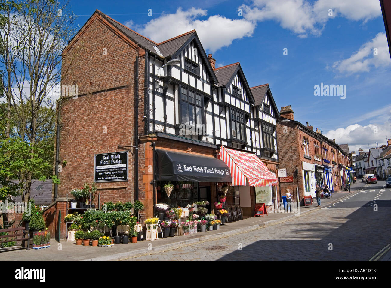 Shop in the historic in the historic village of Lymm in Cheshire Stock