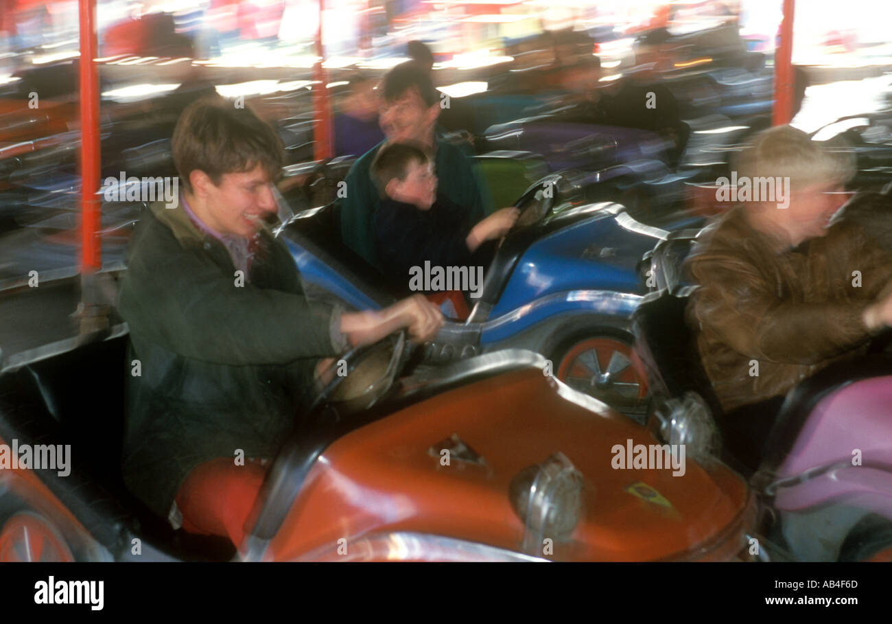 Dodgem cars Ballinasloe Horse Fair Galway Ireland Stock Photo Alamy